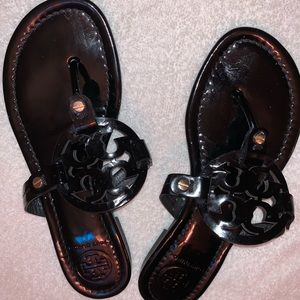 Black Patent Leather Tory Burch Miller Size:6